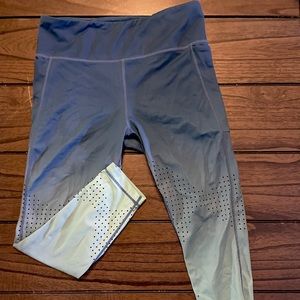Blue/Green ombré Senita Athletics laser-cut leggings